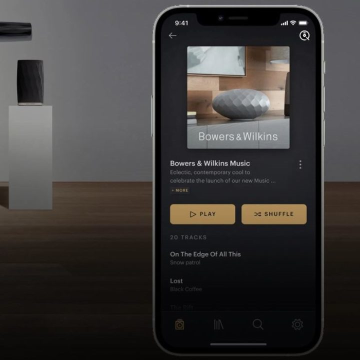 Enceinte sans fil - Bowers Wilkins Formation Wedge - application mobile